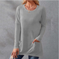 👚🌿 Damska Koszulka z Długim Rękawem – Oversize, Wygodna, z Kieszeniami | M–5XL🌟