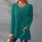 👚🌿 Damska Koszulka z Długim Rękawem – Oversize, Wygodna, z Kieszeniami | M–5XL🌟