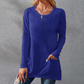 👚🌿 Damska Koszulka z Długim Rękawem – Oversize, Wygodna, z Kieszeniami | M–5XL🌟