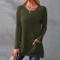 👚🌿 Damska Koszulka z Długim Rękawem – Oversize, Wygodna, z Kieszeniami | M–5XL🌟