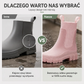 👢✨ Damskie wodoodporne, antypoślizgowe kalosze sięgające do połowy łydki – z PVC, z grubą podeszwą, z dzianinowym wykończeniem, zapewniające wygodę w deszczowe dni🌧️