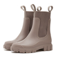 👢✨ Damskie wodoodporne, antypoślizgowe kalosze sięgające do połowy łydki – z PVC, z grubą podeszwą, z dzianinowym wykończeniem, zapewniające wygodę w deszczowe dni🌧️