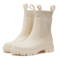 👢✨ Damskie wodoodporne, antypoślizgowe kalosze sięgające do połowy łydki – z PVC, z grubą podeszwą, z dzianinowym wykończeniem, zapewniające wygodę w deszczowe dni🌧️