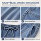 👖🌊 Damske dżinsy w stylu vintage z szerokimi nogawkami i wysokim stanem – elastyczny pas, luźny krój, na co dzień☁️
