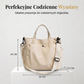 🛍️✨ Duża damska torba typu tote z nylonu – wodoodporna, pojemna, z trzema sposobami noszenia, idealna na każdą wycieczkę i na co dzień👜