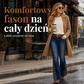 🌼✨ Damska dżinsowa spódnica w stylu retro z dzwonowymi nogawkami i haftowanym wstawką w stylu bohemy – wysoki stan, gruby dżins, motywy kwiatowe