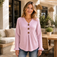 🧵✨ Męski miękki sweter z dzianiny o fakturze i dekolcie w kształcie litery V – wygodny, można go zwinąć w rulon, 7 kolorów, rozmiary S–2XL☁️