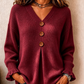 🧵✨ Męski miękki sweter z dzianiny o fakturze i dekolcie w kształcie litery V – wygodny, można go zwinąć w rulon, 7 kolorów, rozmiary S–2XL☁️