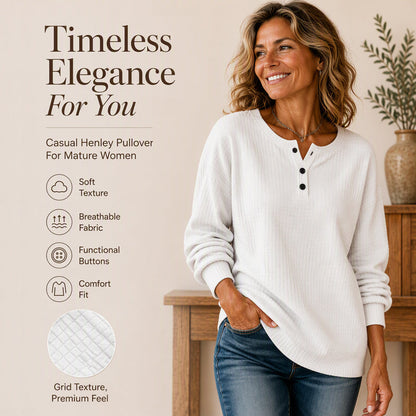 ✨🍂 Damska luźna bluza z dzianiny waflowej – miękka, oddychająca, 9 kolorów, rozmiary S–4XL