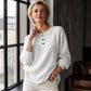 ✨🍂 Damska luźna bluza z dzianiny waflowej – miękka, oddychająca, 9 kolorów, rozmiary S–4XL