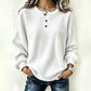 ✨🍂 Damska luźna bluza z dzianiny waflowej – miękka, oddychająca, 9 kolorów, rozmiary S–4XL