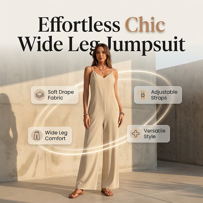 ✨ ✨ Női Casual V-nyakú, vékony pántos jumpsuit