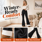 ❄️👖 Damskie legginsy z rozszerzanymi nogawkami i pluszową podszewką – wysoki stan, ciepłe, podkreślające sylwetkę, rozmiary S–L😍