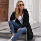 🌈🧥 Długa damska bluza z kapturem i zamkiem – luźny krój, 9 kolorów, rozmiary S–5XL