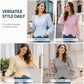 👚✨Női alkalmi csíkos V-kivágású átkötős felső✨