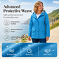 🧥 Női, vízálló, kapucnis outdoor kabát – 6 színben, S–4XL🌧️😍
