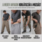 👖 Férfi cargo jogger nadrág jacquard mintával és zsebekkel – 8 színben, S–XL😍