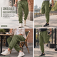 👖 Férfi cargo jogger nadrág jacquard mintával és zsebekkel – 8 színben, S–XL😍