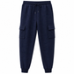 👖 Férfi cargo jogger nadrág jacquard mintával és zsebekkel – 8 színben, S–XL😍