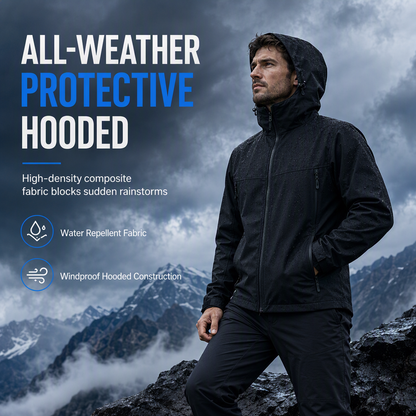 Uniszex kültéri kapucnis softshell kabát