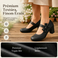 Női elegáns, vastag sarkú cipők masnis pánttal