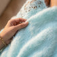 ⏳Időkorlátos Akció⏰Női Horgolt Csipke Lámpás Ujjú Pulóver👚