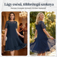 Női Elegáns Csipkebetétses Rétegezett Chiffon Ruha