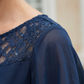 Női Elegáns Csipkebetétses Rétegezett Chiffon Ruha
