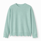 Női hullámos szélű kerek nyakú pulóver