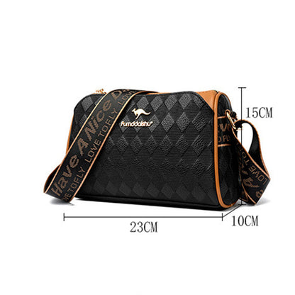 🥰Мода диамант модел голям капацитет 3-слой Crossbody чанта