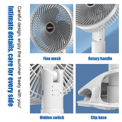 Многофункционален преносим мини вентилатор